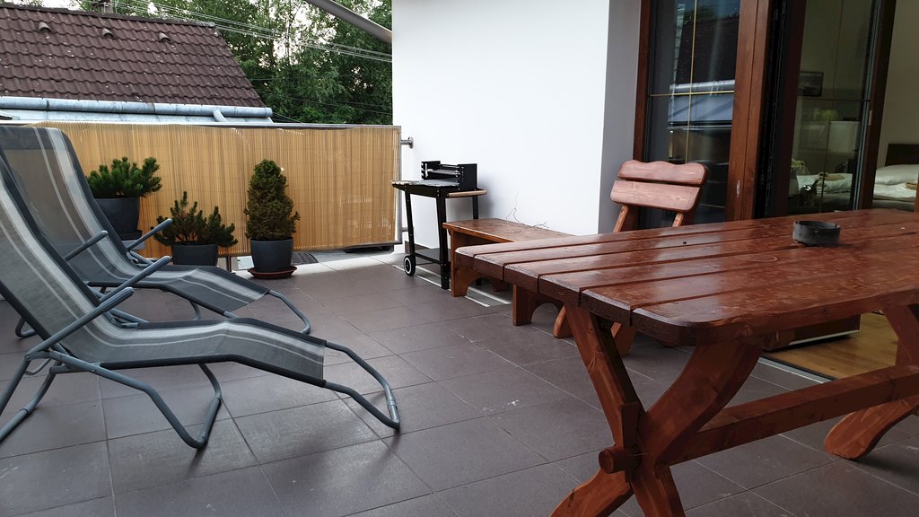 privátna terasa k apartmánu superior